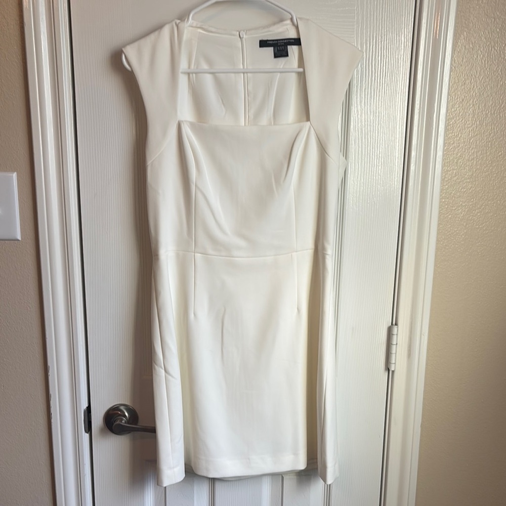 Elegant White Cap Sleeve Dress
